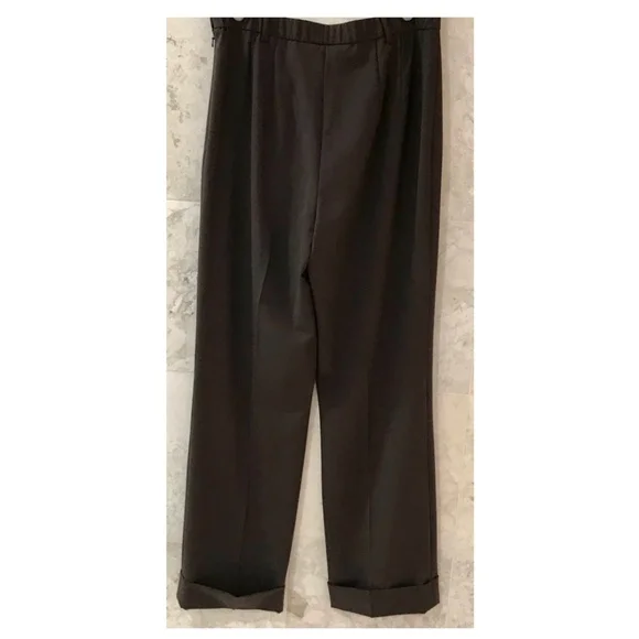 DONCASTER {6} Pants with Cuffs in Chocolate Brown - Picture 2 of 5